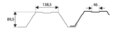 T 90 elevace - LESK tl: 1,0 mm