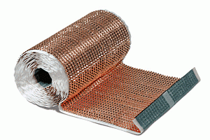 MĚDĚNÝ těsnící pás - 3D ŘASENÝ- 280.mm  